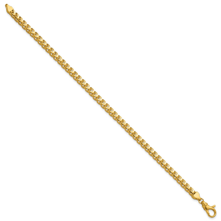 14K Yellow Gold 3.7mm Franco Bracelet 8 Inch