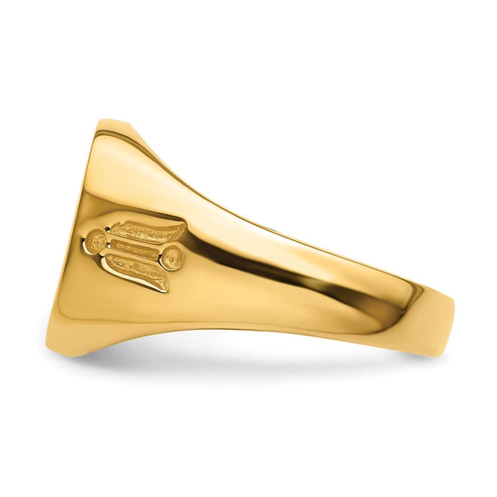 14k Yellow Gold 3.8 mm IB Goodman (No Enamel) Masonic Men's Ring