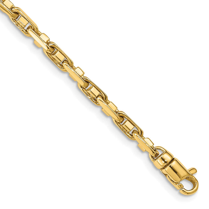 14K Yellow Gold 3.8mm Fancy Link Bracelet