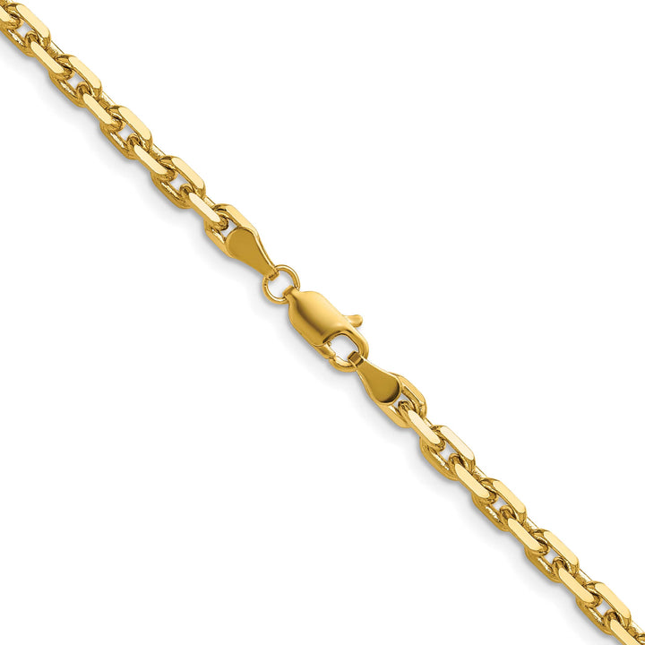 14K Yellow Gold 3.90mm D.C. French Link Chain 18 Inch