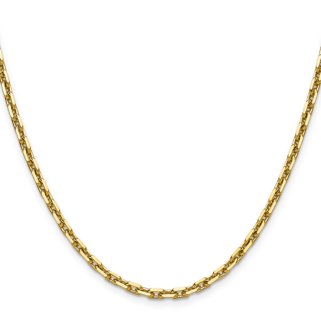 14K Yellow Gold 3.90mm D.C. French Link Chain 18 Inch