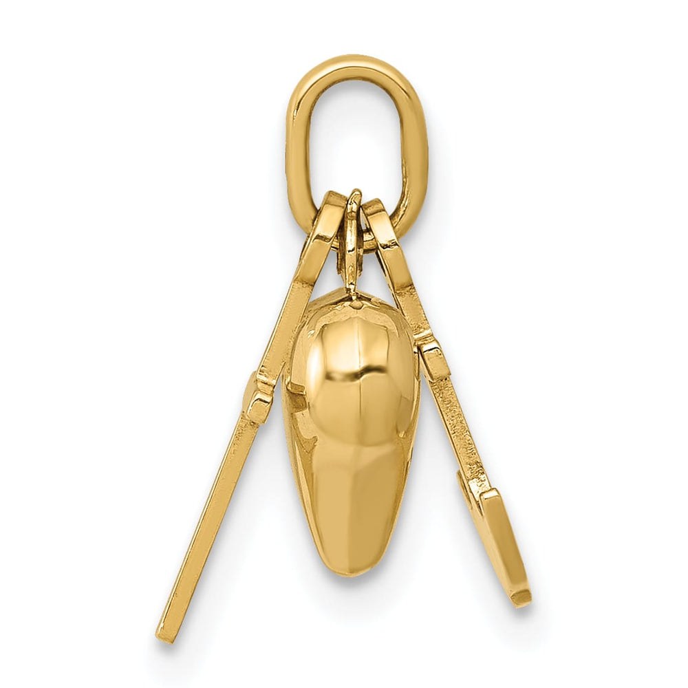 14K Yellow Gold 3-D Faith, Hope And Charity Charm