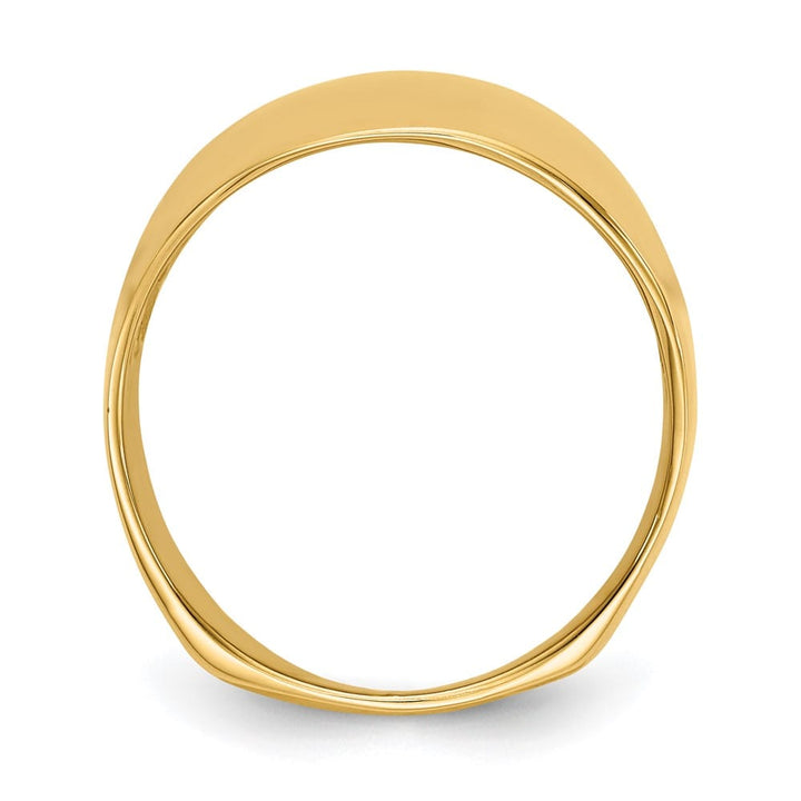 14k Yellow Gold 3 mm Polished Dome Ring Ladies Stock Size 7 Ring Are Refundable