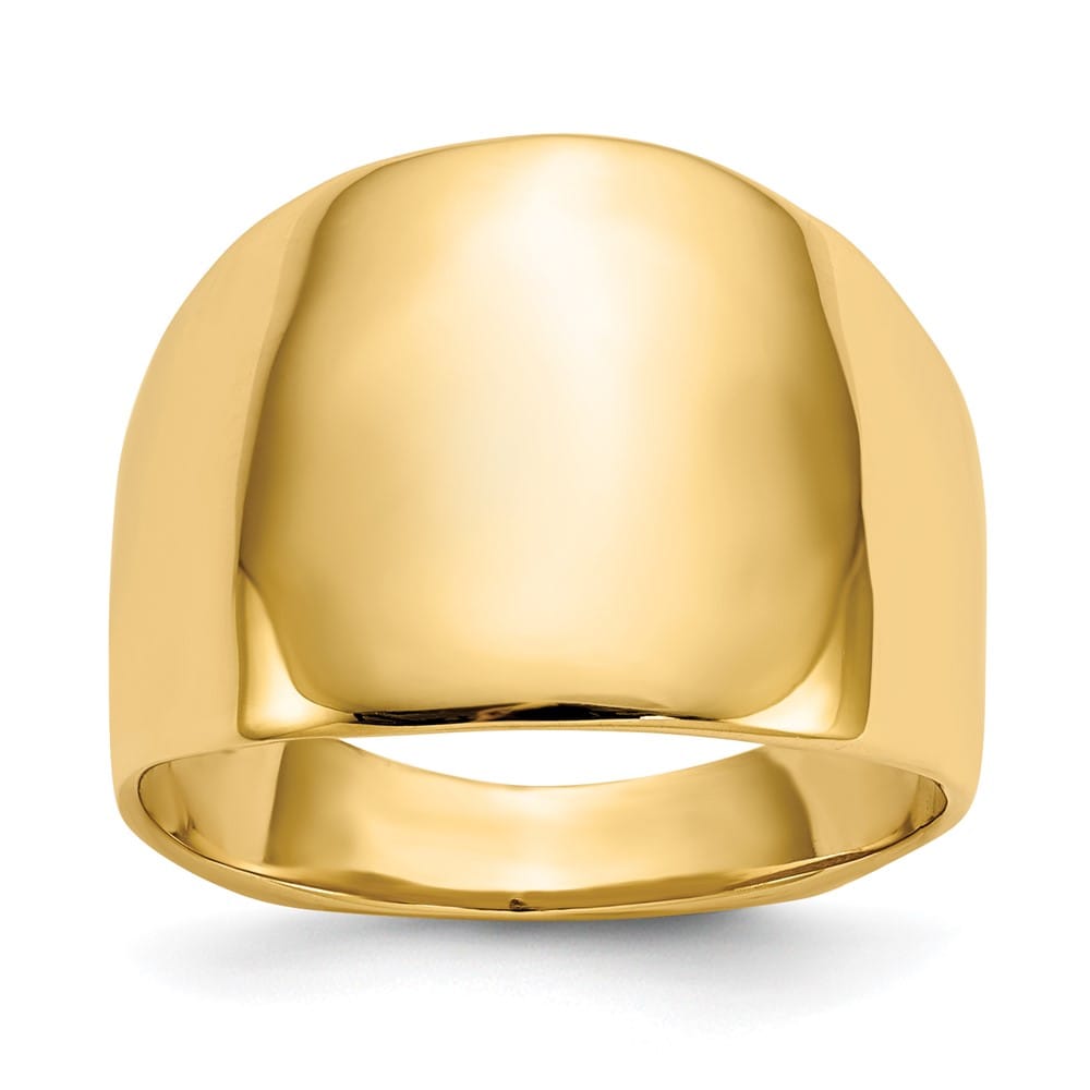 14k Yellow Gold 3 mm Polished Dome Ring Ladies Stock Size 7 Ring Are Refundable