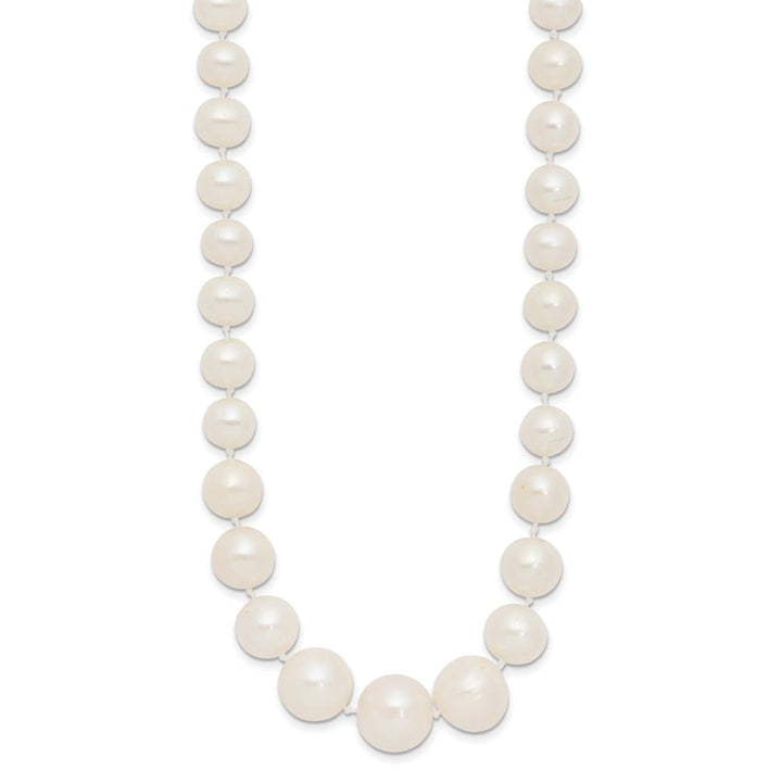 14K Yellow Gold 7-11mm White Cultured Pearl Graduated 18 inch Necklace