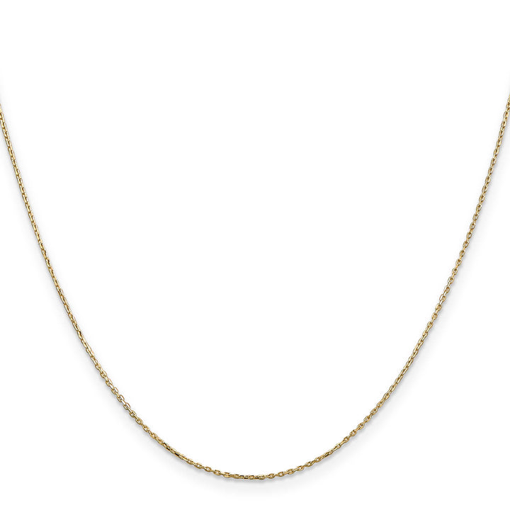 14K Yellow Gold .8mm D.C. Cable Chain 26 Inch