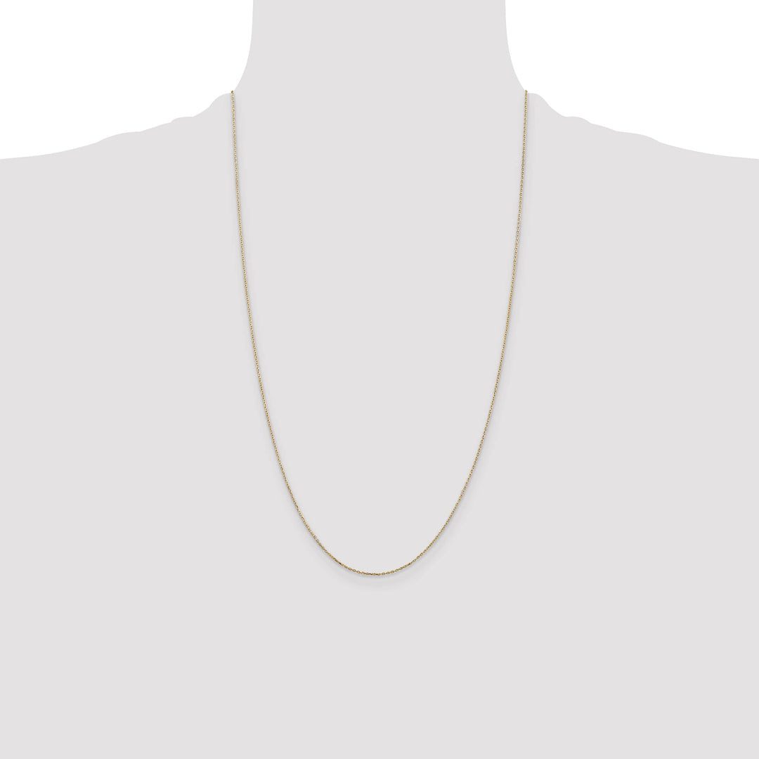 14K Yellow Gold .8mm D.C. Cable Chain 26 Inch