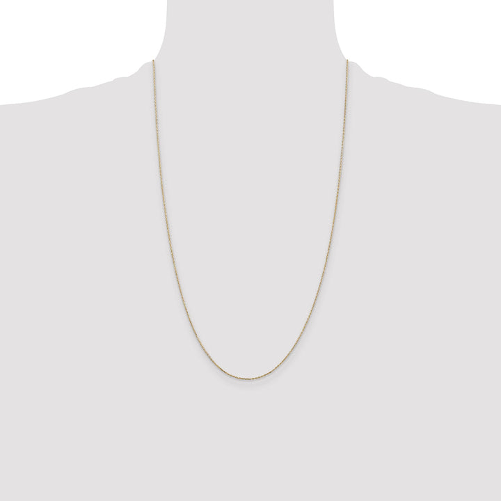 14K Yellow Gold .8mm D.C. Cable Chain 26 Inch
