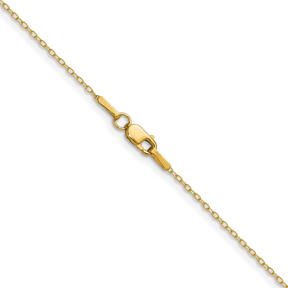 14K Yellow Gold .8mm Forzantine Cable Chain