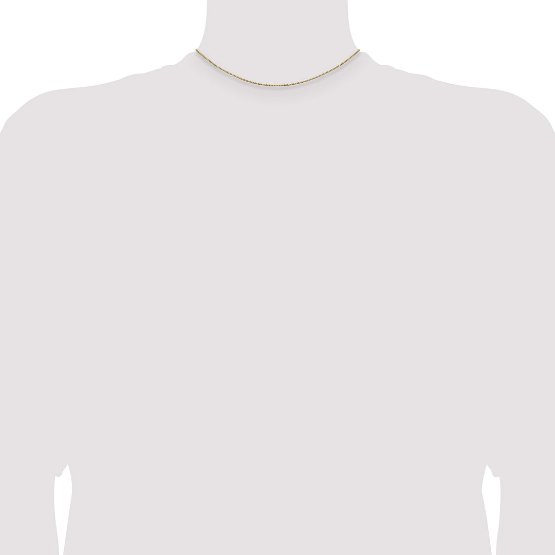 14K Yellow Gold .95mm Box Chain 14 Inch