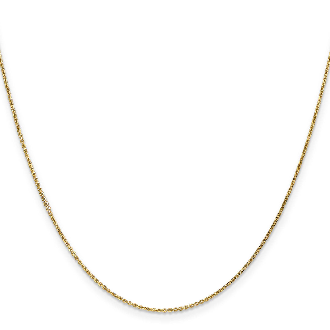 14K Yellow Gold .95mm D.C. Cable Chain 14 Inch