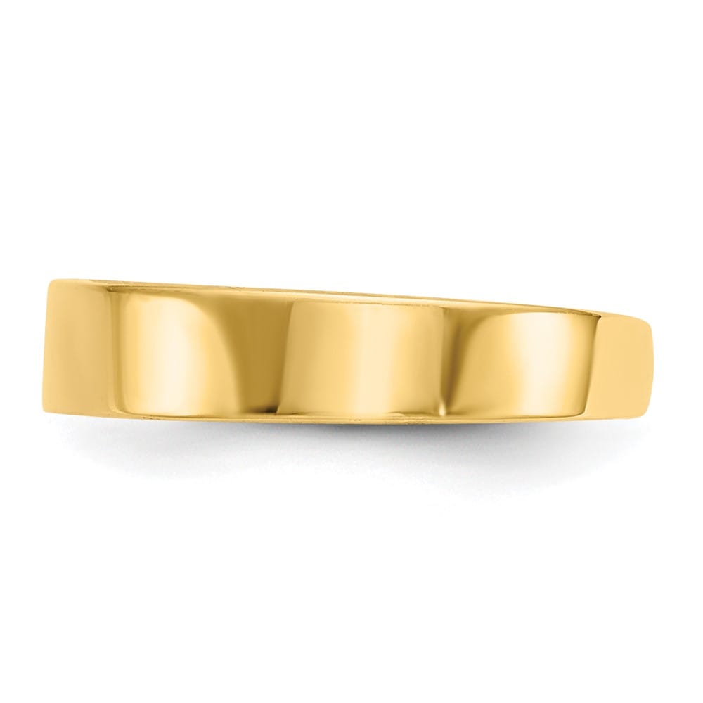 14k Yellow Gold Adjustable Polished 3mm Band Toe Ring