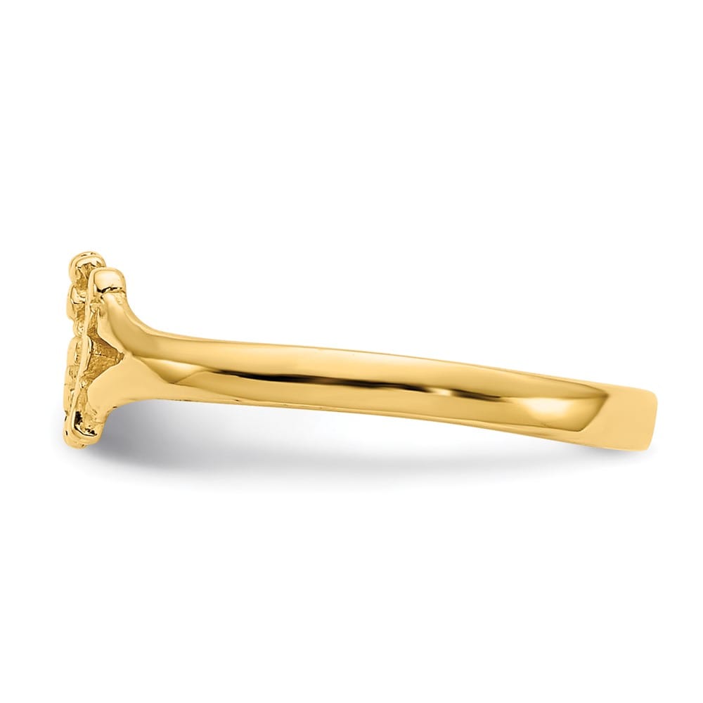 14k Yellow Gold Butterfly Ring