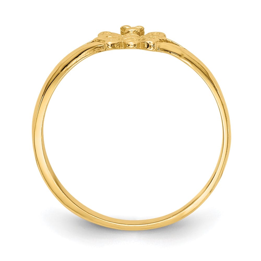 14k Yellow Gold Butterfly Ring