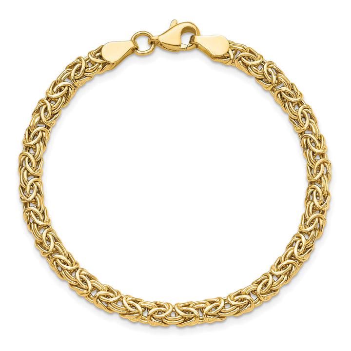 14K Yellow Gold Byzantine Bracelet 7 Inch