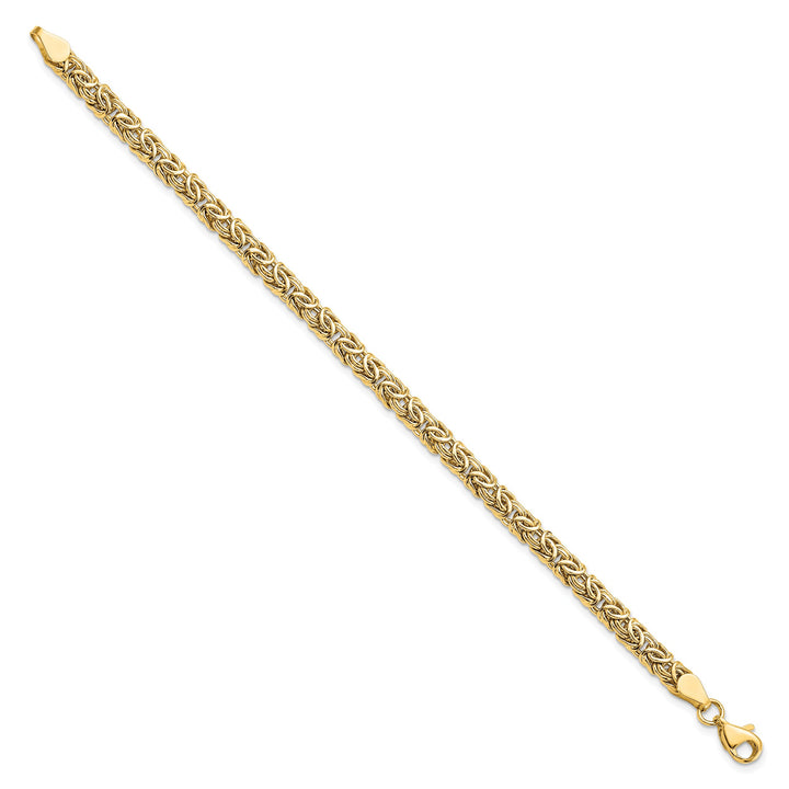 14K Yellow Gold Byzantine Bracelet 7 Inch