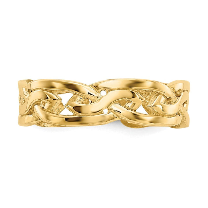 14k Yellow Gold Celtic Knot Design Toe Ring