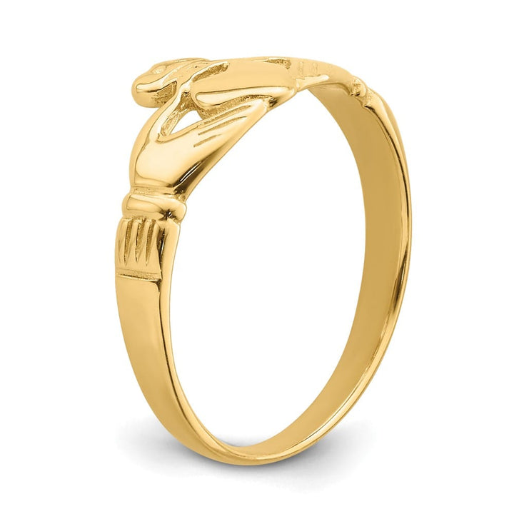 14k Yellow Gold Claddagh Ring