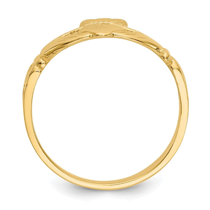 14k Yellow Gold Claddagh Ring