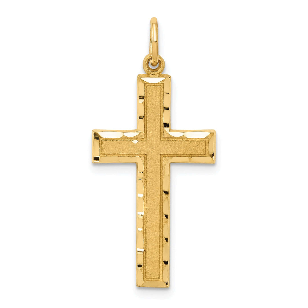 Lovely Rita's 14K Yellow Gold Classic D.C Latin Cross Pendant