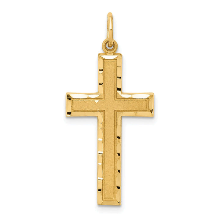 Lovely Rita's 14K Yellow Gold Classic D.C Latin Cross Pendant