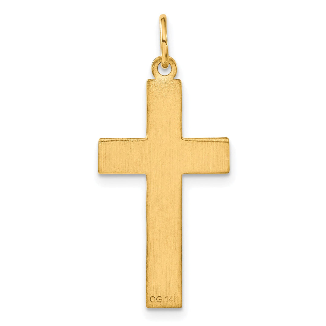 Lovely Rita's 14K Yellow Gold Classic D.C Latin Cross Pendant