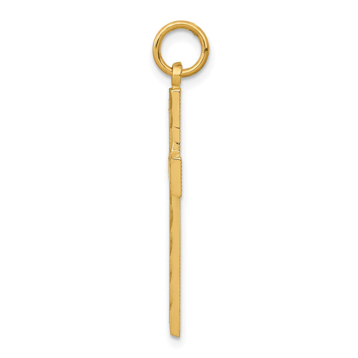 Lovely Rita's 14K Yellow Gold Classic D.C Latin Cross Pendant