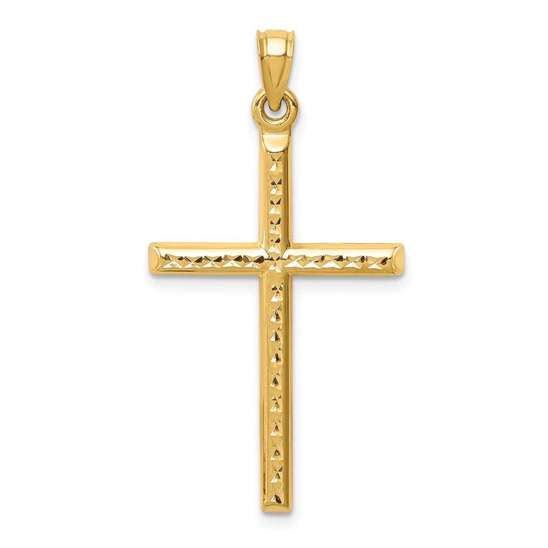 Lovely Rita's 14K Yellow Gold Classic D.C Polished Latin Cross Pendant