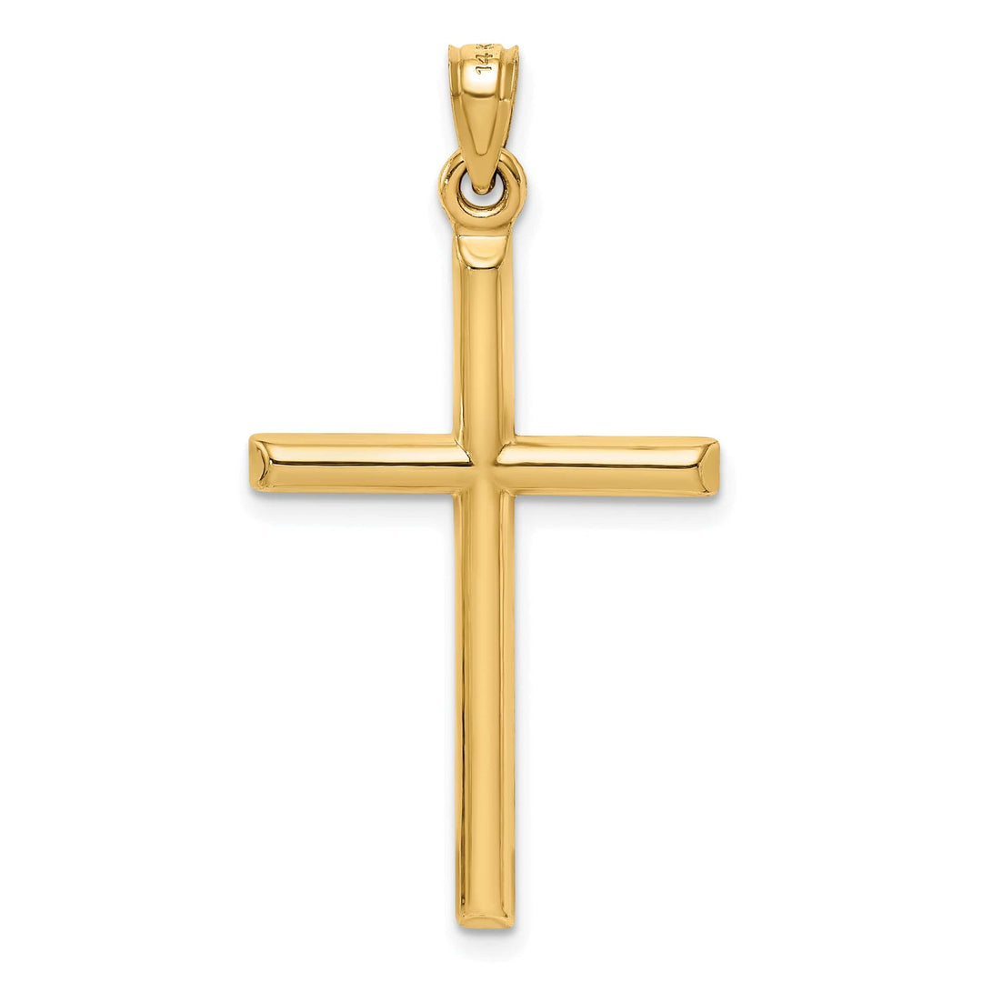 Lovely Rita's 14K Yellow Gold Classic D.C Polished Latin Cross Pendant