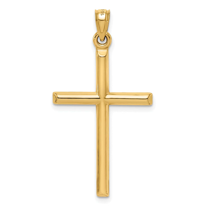 Lovely Rita's 14K Yellow Gold Classic D.C Polished Latin Cross Pendant