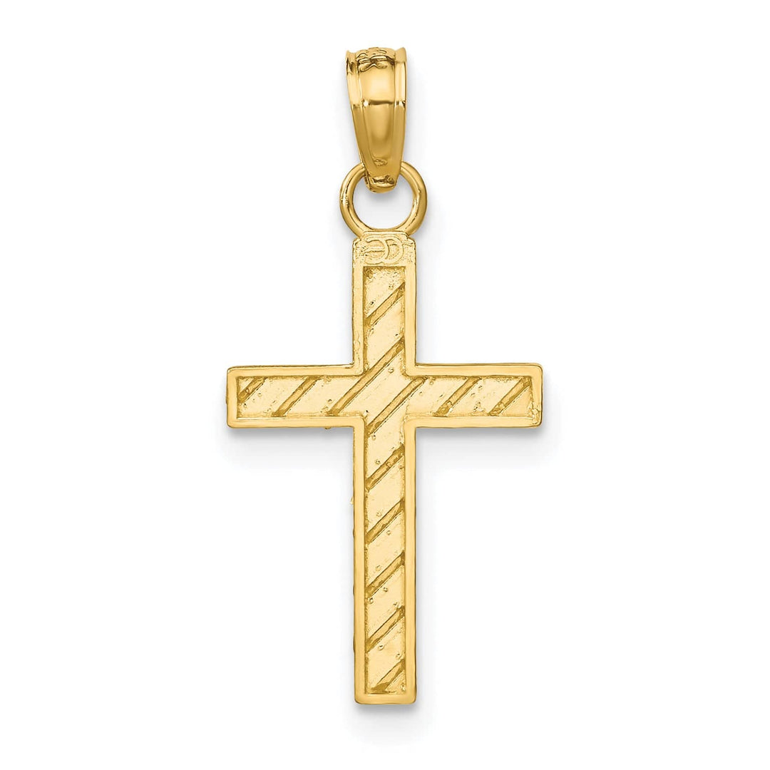 Lovely Rita's 14K Yellow Gold Classic D.C Religious Detailed Latin Cross Pendant