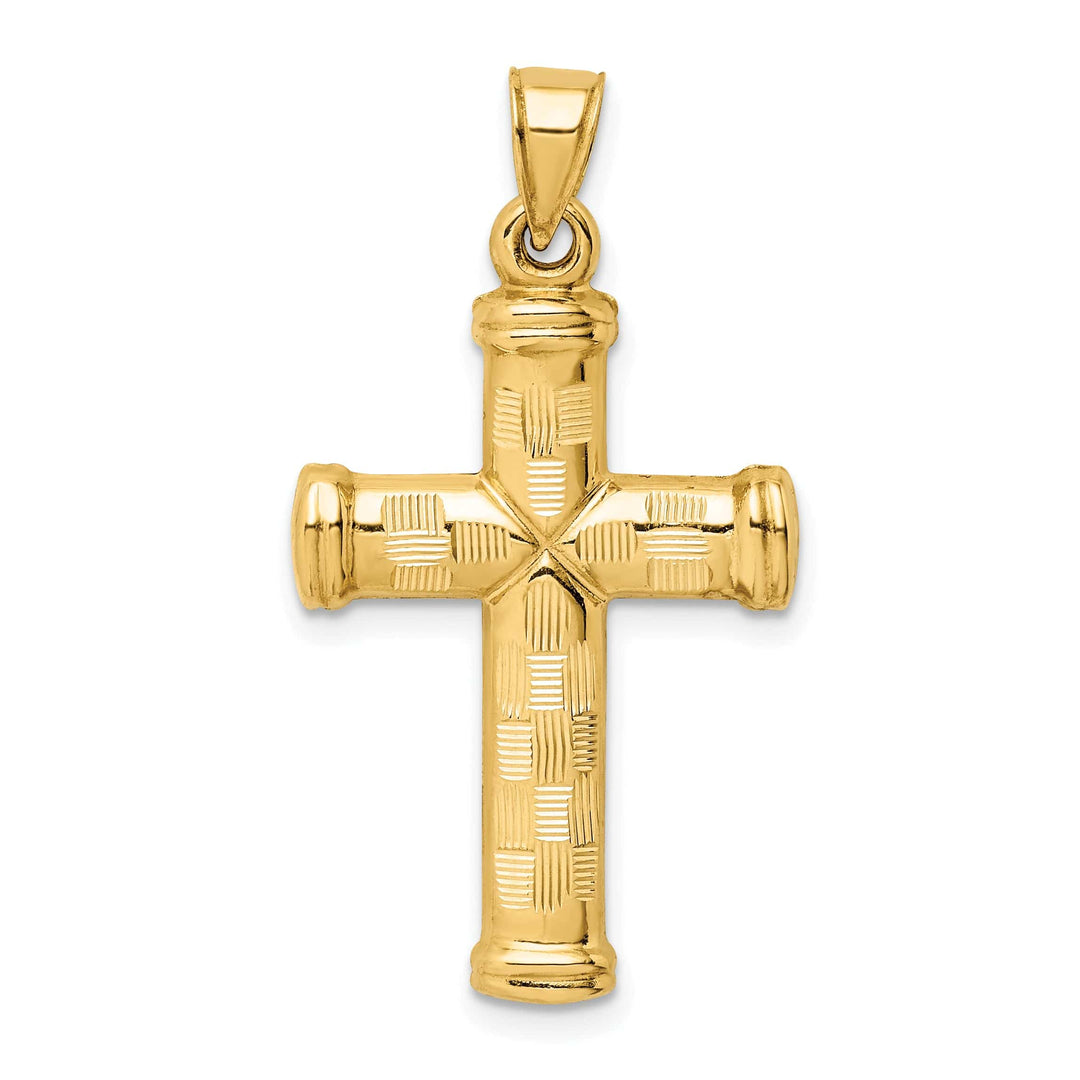 Lovely Rita's 14K Yellow Gold Classic D.C Religious Latin Cross Pendant
