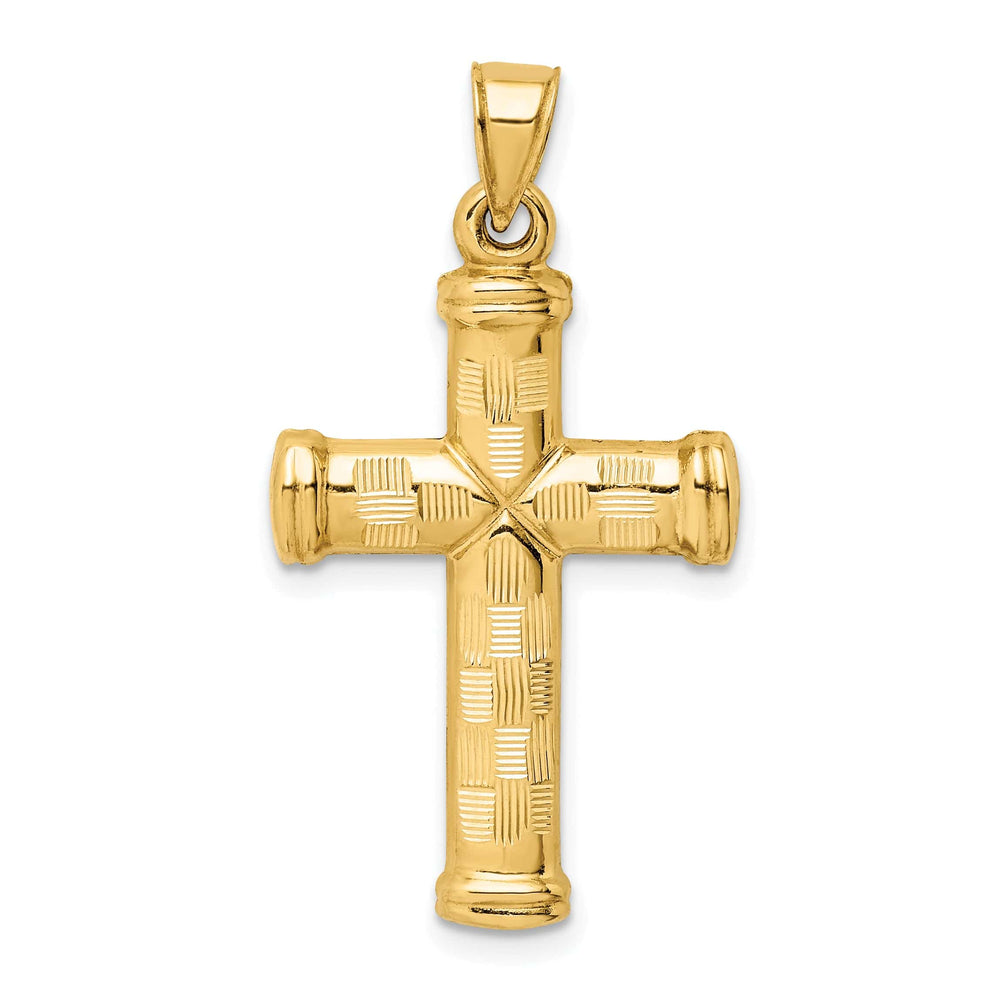 Lovely Rita's 14K Yellow Gold Classic D.C Religious Latin Cross Pendant