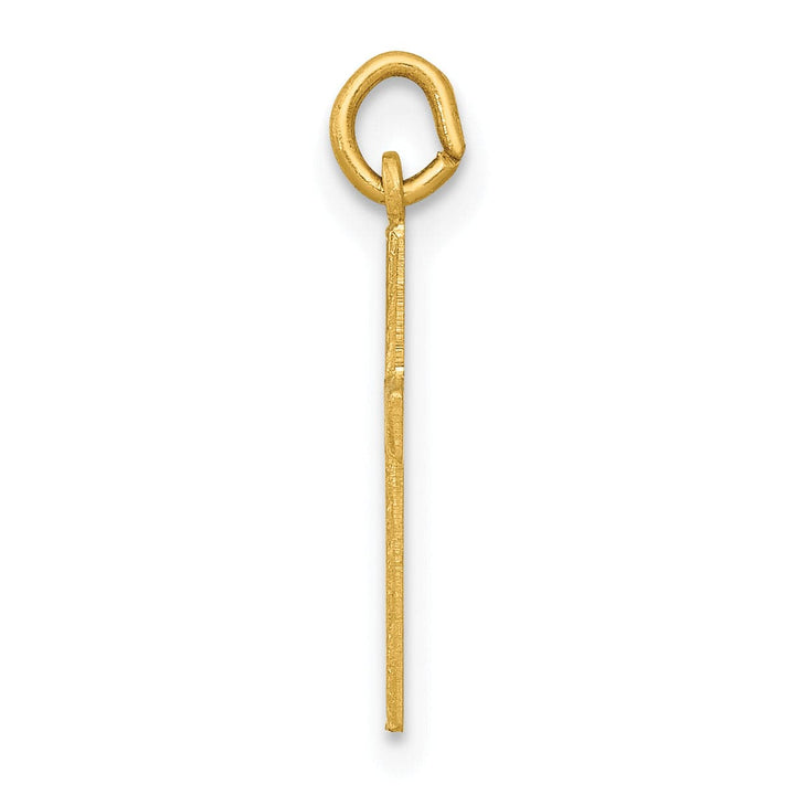 Lovely Rita's 14K Yellow Gold Classic Heart Latin Cross Pendant