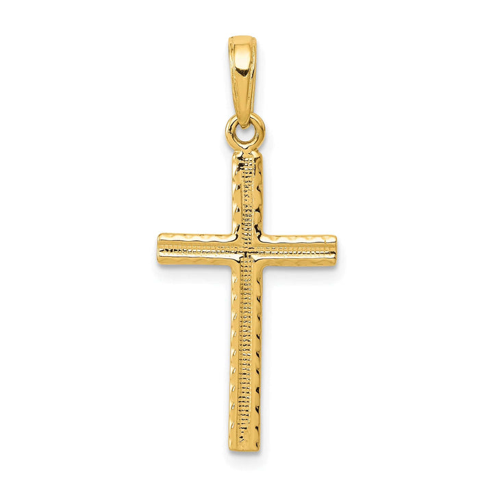 Lovely Rita's 14K Yellow Gold Classic Latin Cross Pendant