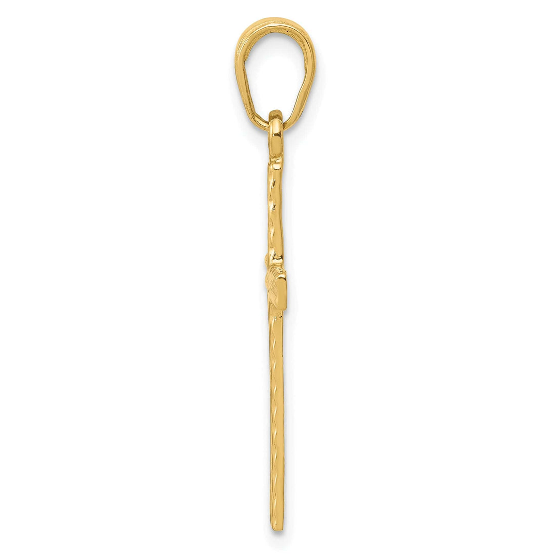 Lovely Rita's 14K Yellow Gold Classic Latin Cross Pendant