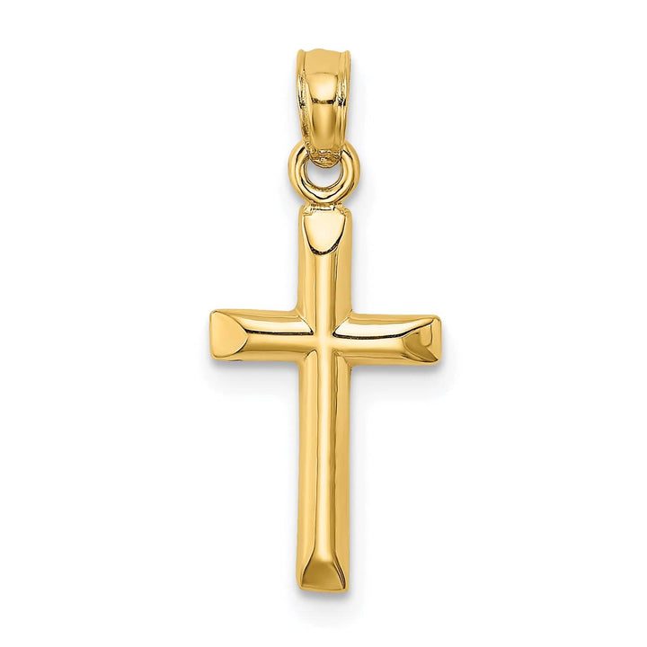 Lovely Rita's 14K Yellow Gold Classic Polished Detailed Latin Cross Pendant