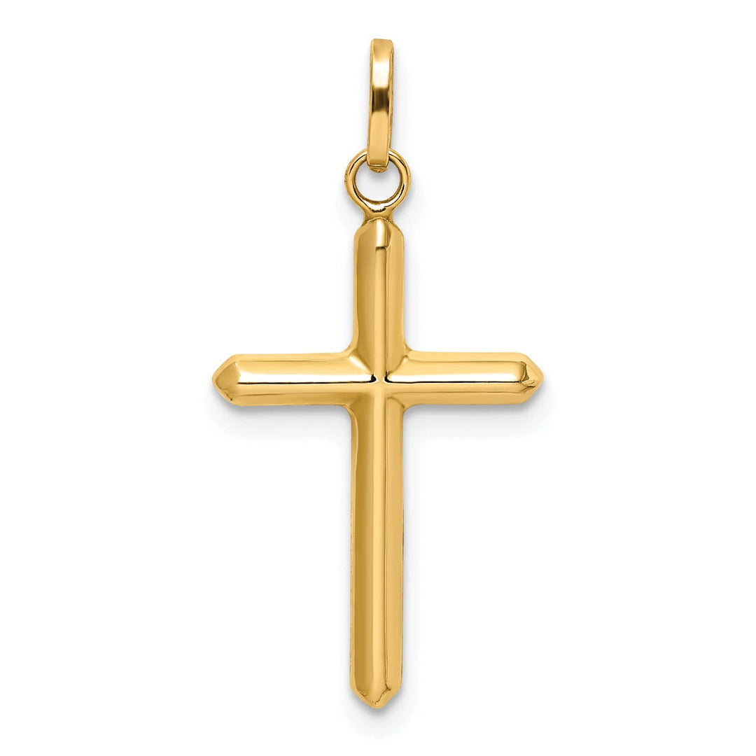 Lovely Rita's 14K Yellow Gold Classic Polished Hollow Latin Cross Pendant