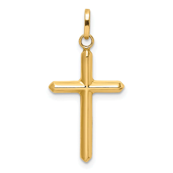 Lovely Rita's 14K Yellow Gold Classic Polished Hollow Latin Cross Pendant