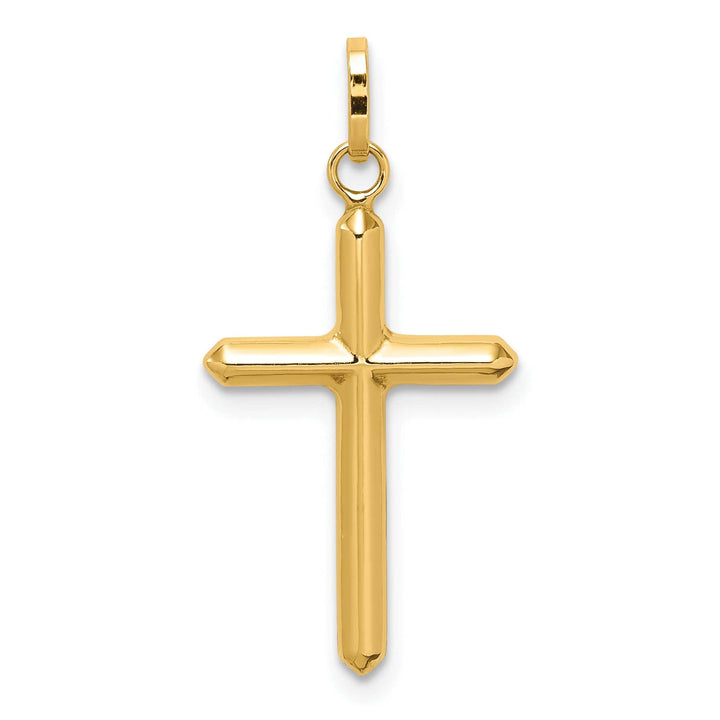 Lovely Rita's 14K Yellow Gold Classic Polished Hollow Latin Cross Pendant