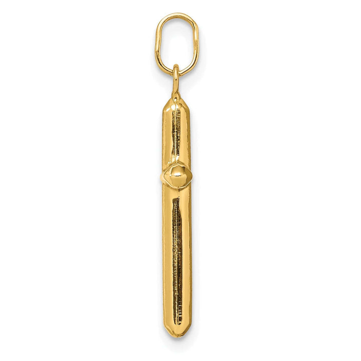 Lovely Rita's 14K Yellow Gold Classic Polished Hollow Latin Cross Pendant