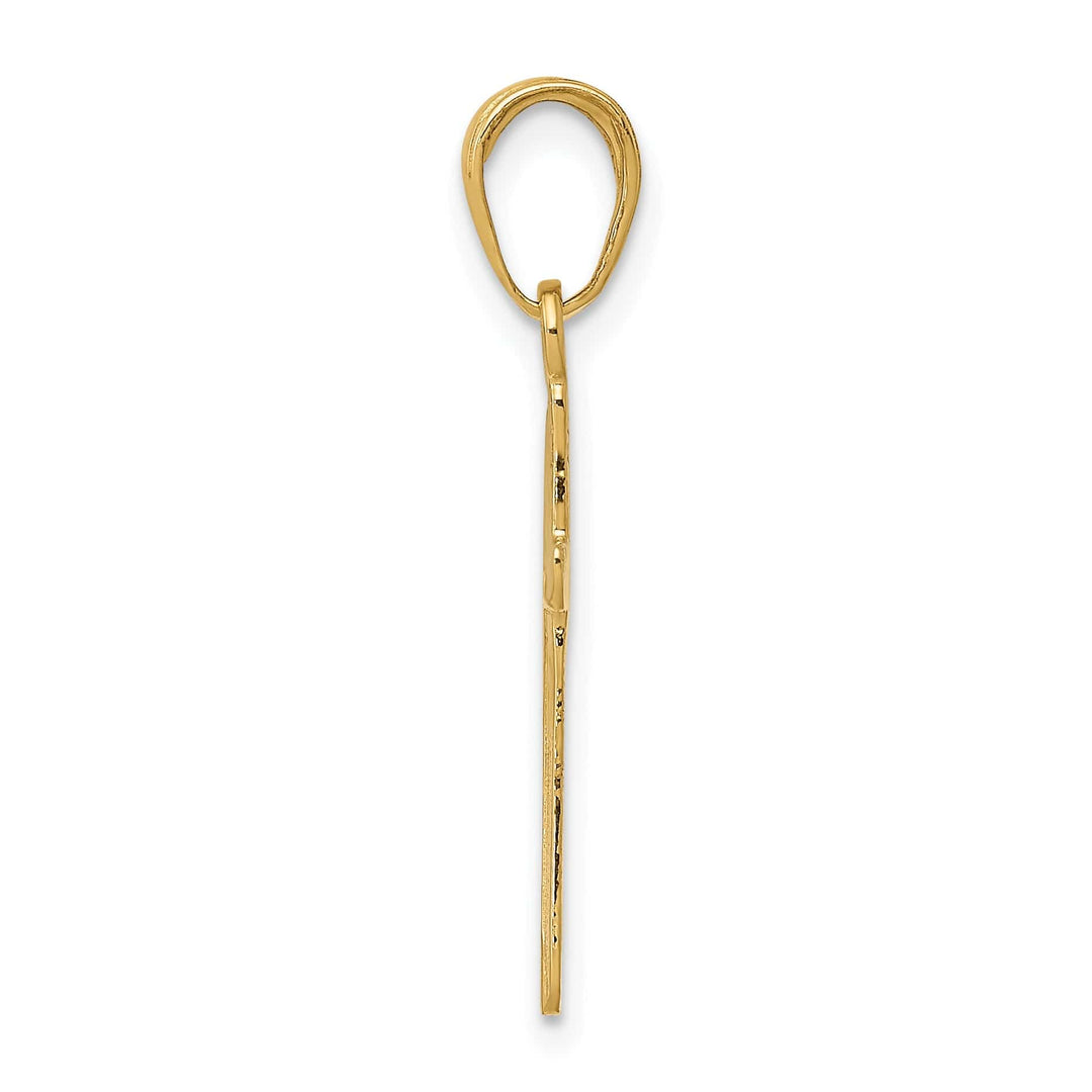 Lovely Rita's 14K Yellow Gold Classic Polished Latin Cross Pendant