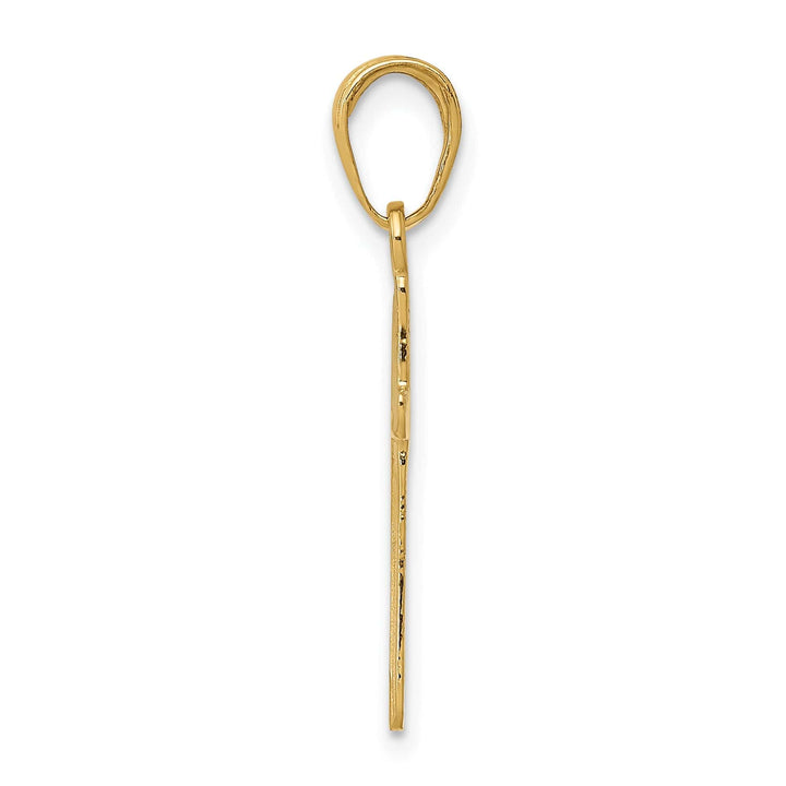 Lovely Rita's 14K Yellow Gold Classic Polished Latin Cross Pendant