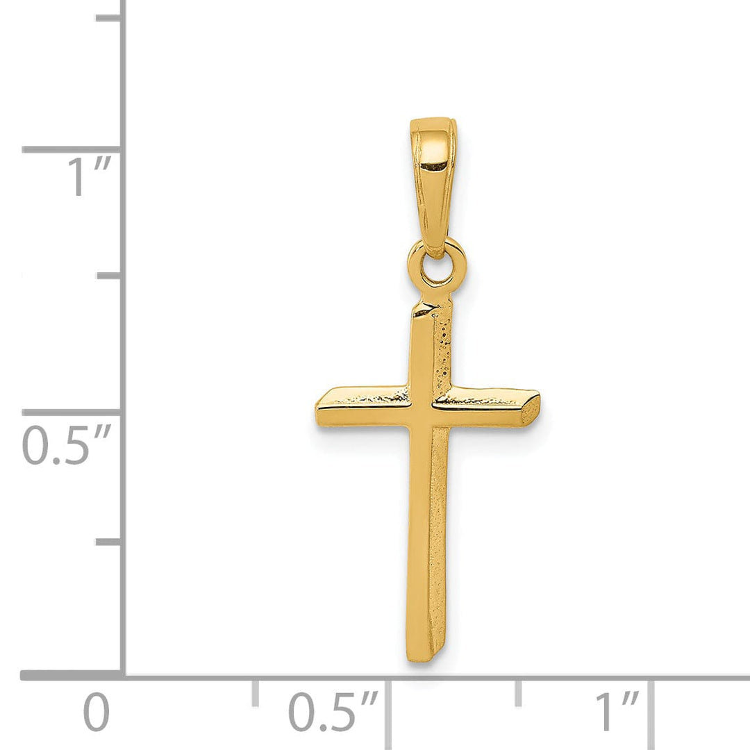 Lovely Rita's 14K Yellow Gold Classic Polished Latin Cross Pendant