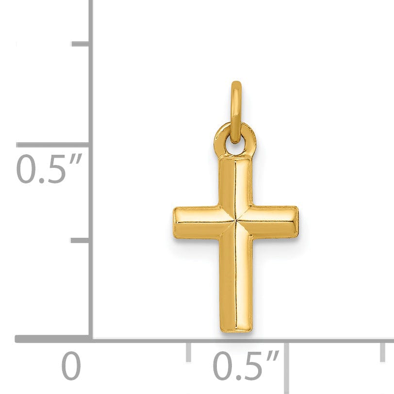 Lovely Rita's 14K Yellow Gold Classic Polished Latin Cross Pendant
