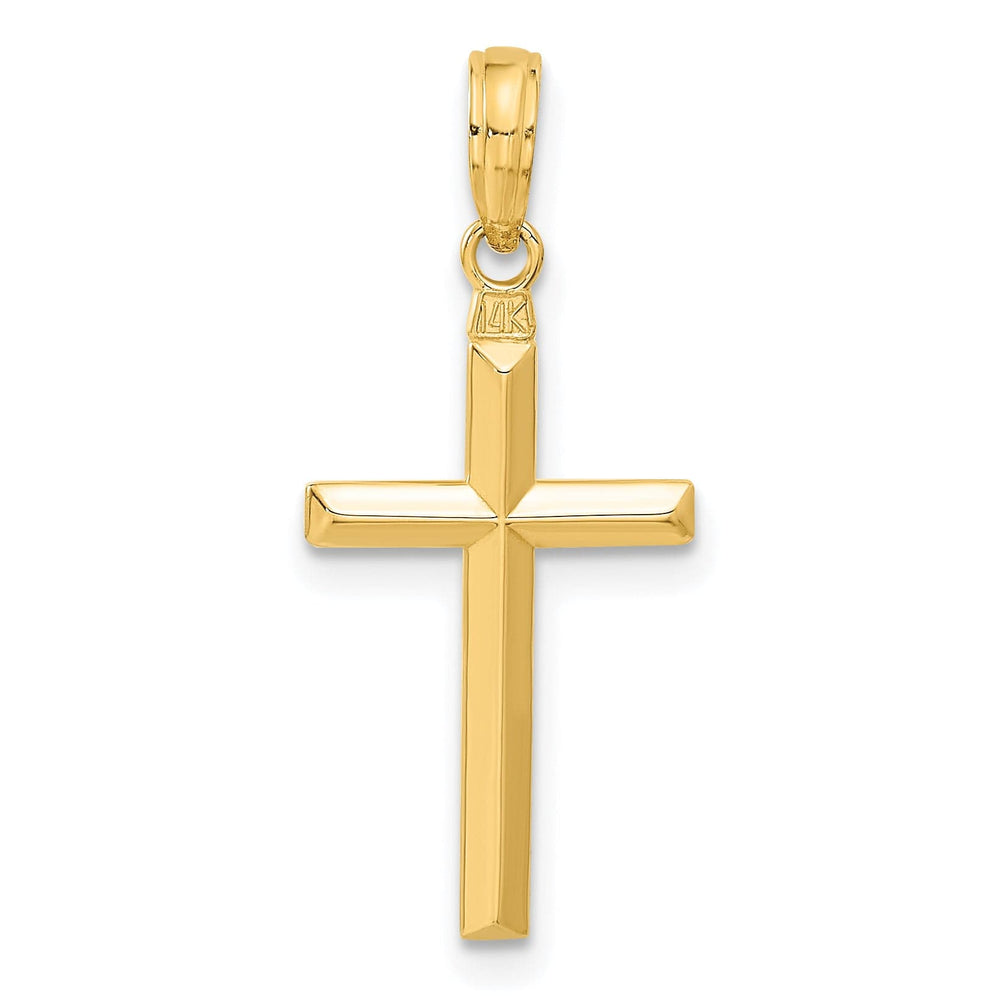 Lovely Rita's 14K Yellow Gold Classic Reversible Latin Cross Pendant