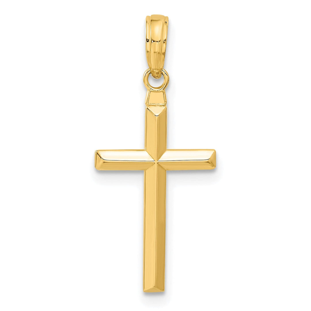 Lovely Rita's 14K Yellow Gold Classic Reversible Latin Cross Pendant