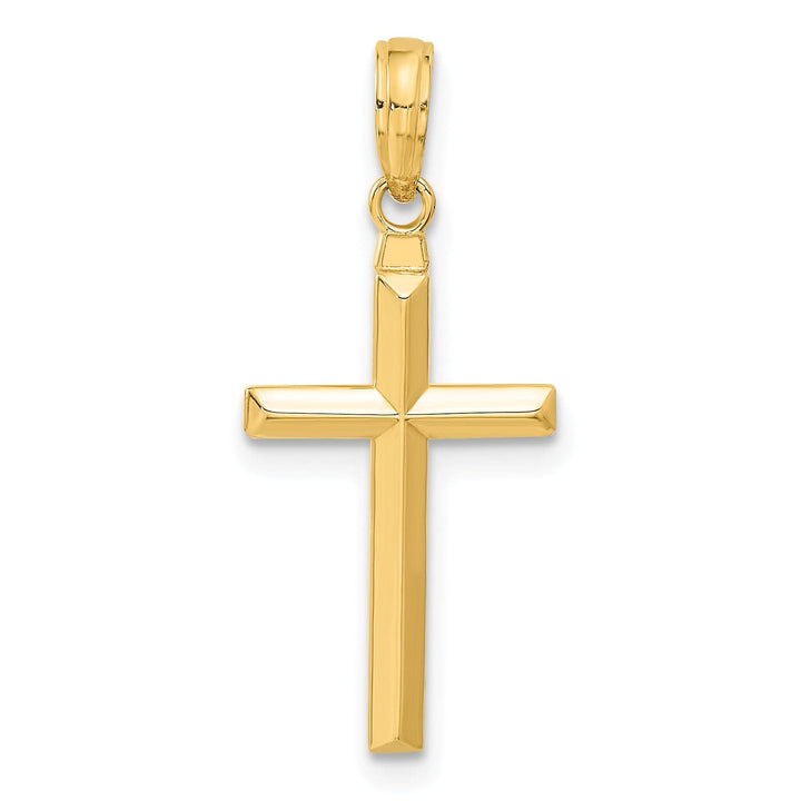 Lovely Rita's 14K Yellow Gold Classic Reversible Latin Cross Pendant