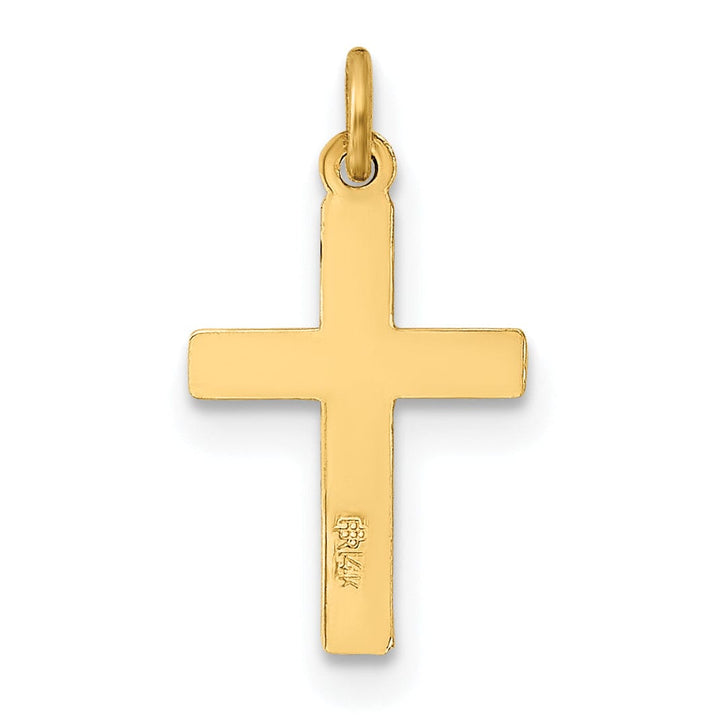 Lovely Rita's 14K Yellow Gold Classic Small Latin Cross Pendant