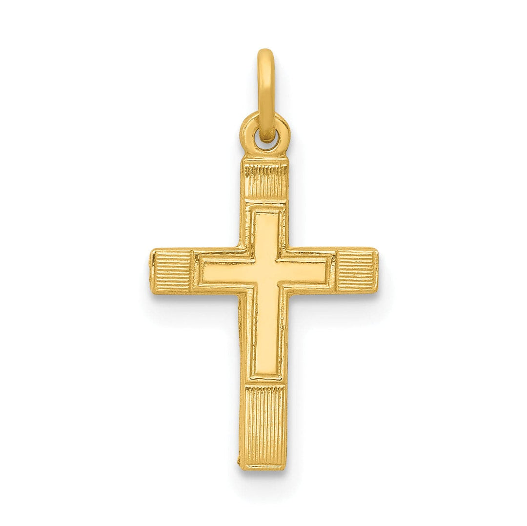 Lovely Rita's 14K Yellow Gold Classic Small Latin Cross Pendant